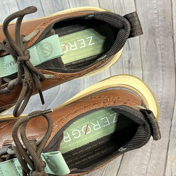 Cole Haan 5.ZEROGRAND Wingtip Oxford Shoes Men's 9W Dark Sequoia C36511 NWOB - Picture 11 of 12